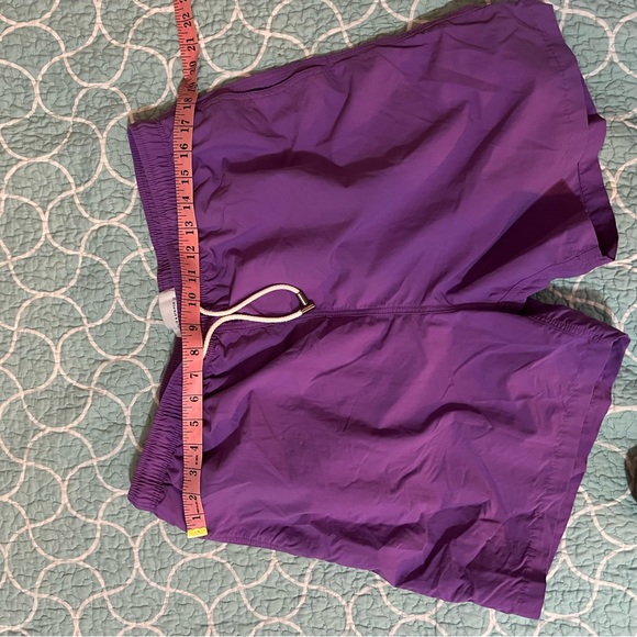 Solid & striped purple swim trunks men’s XXL - Picture 6 of 7